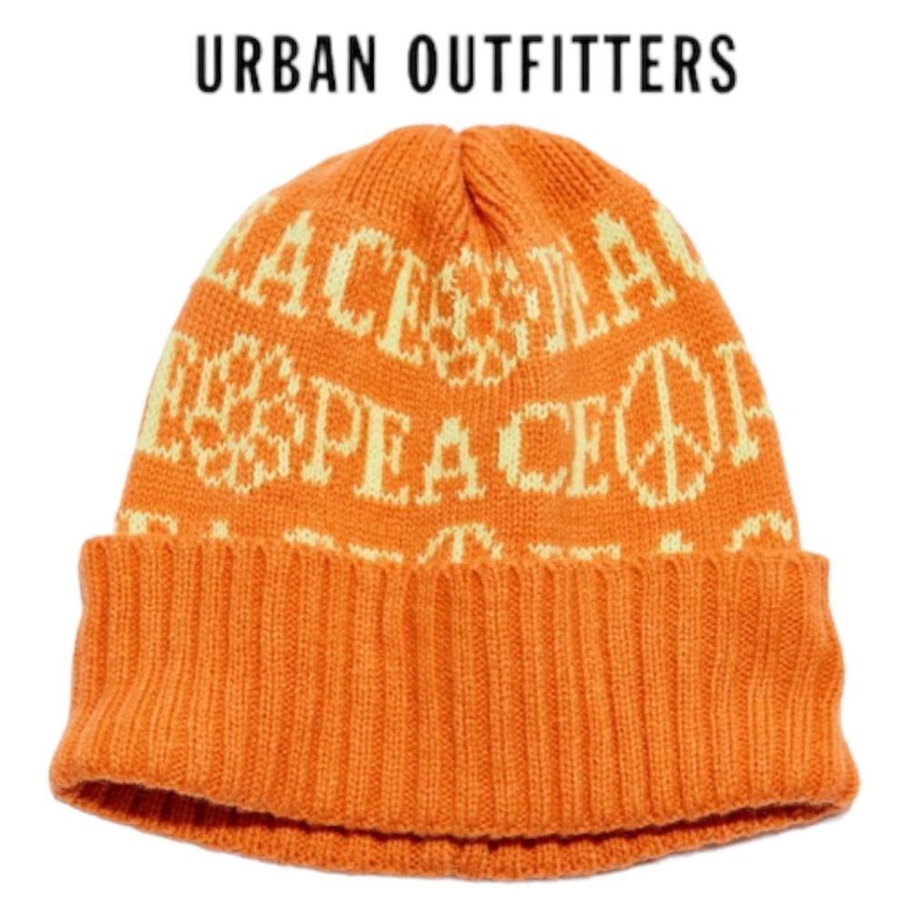NEW UO Urban Outfitters Ellie Peace Knit Hat Beanie